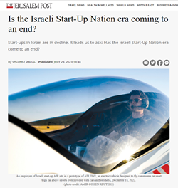 Is the Israeli Start-Up Nation era coming to an end?